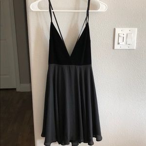 Black mini dress